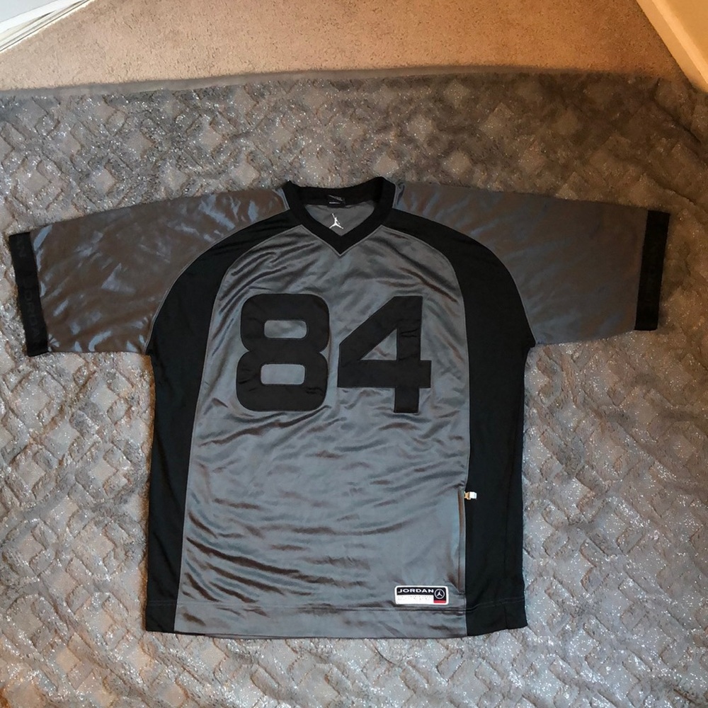 🔶Jordan 84 Gray and Black Jersey Sz XXL